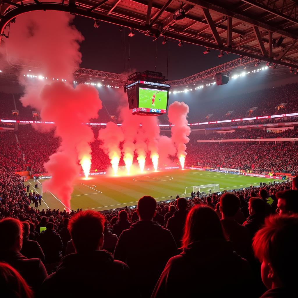 Die einzigartige Stimmung in der BayArena