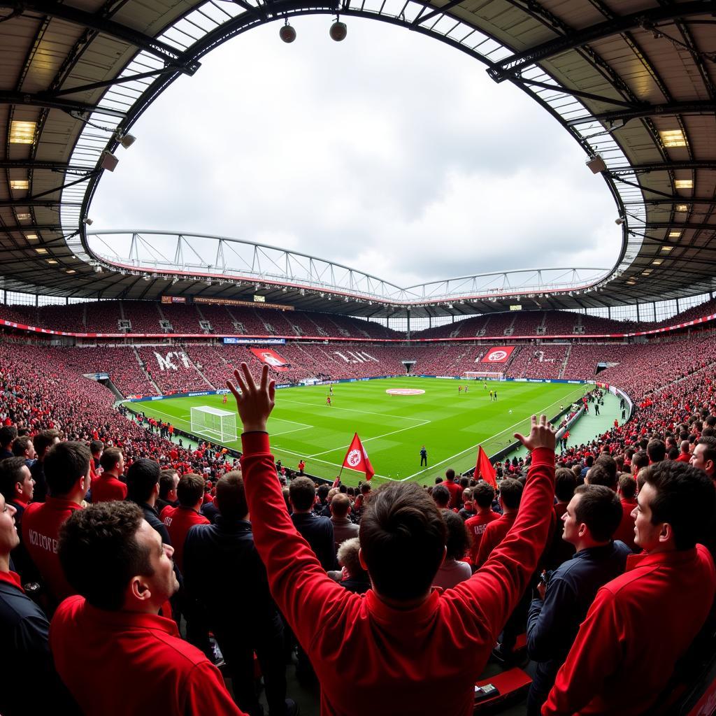 Bayer 04 Leverkusen Fans in der BayArena