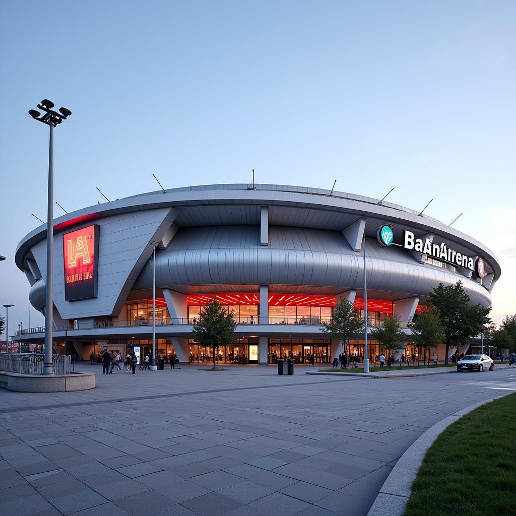 BayArena Leverkusen an der Bergischen Landstraße