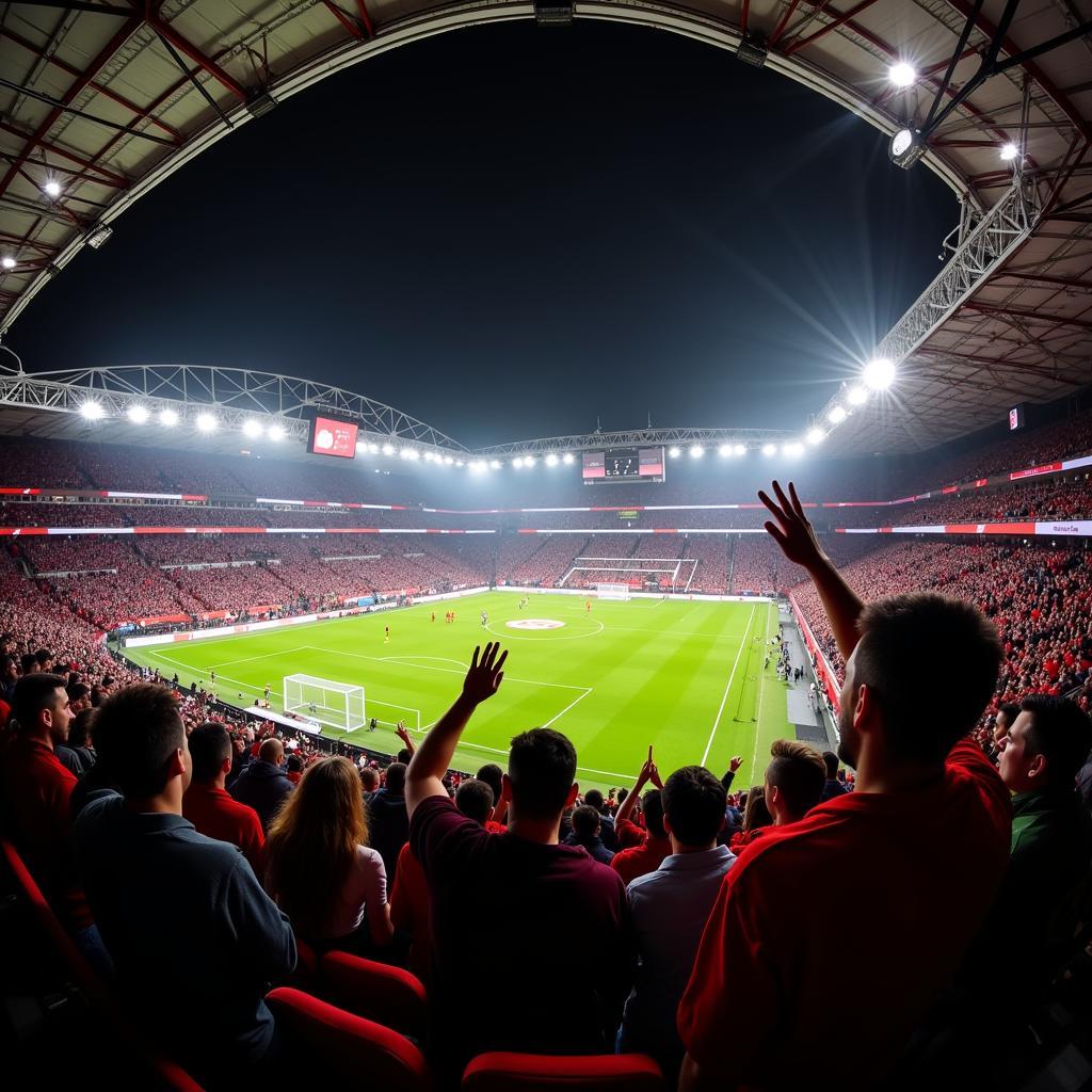 BayArena Leverkusen: Fußballatmosphäre pur