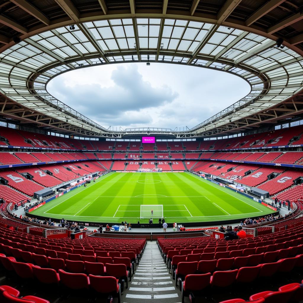 Die BayArena in Leverkusen