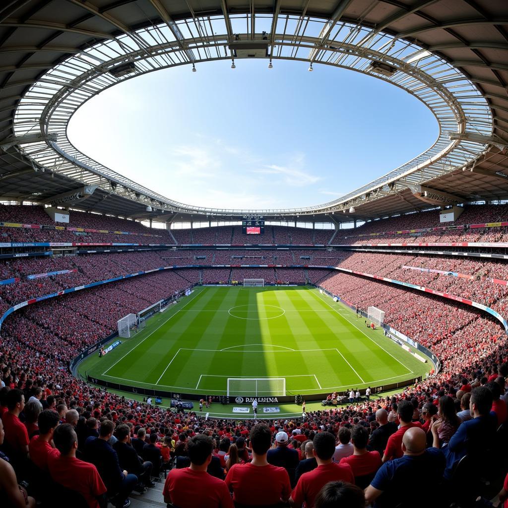 Moderne Architektur der BayArena