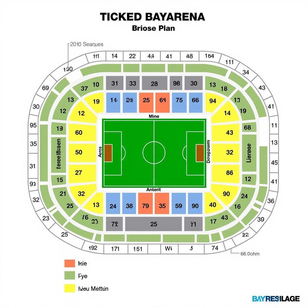 Sitzplan der BayArena für das Spiel Leverkusen gegen Dortmund