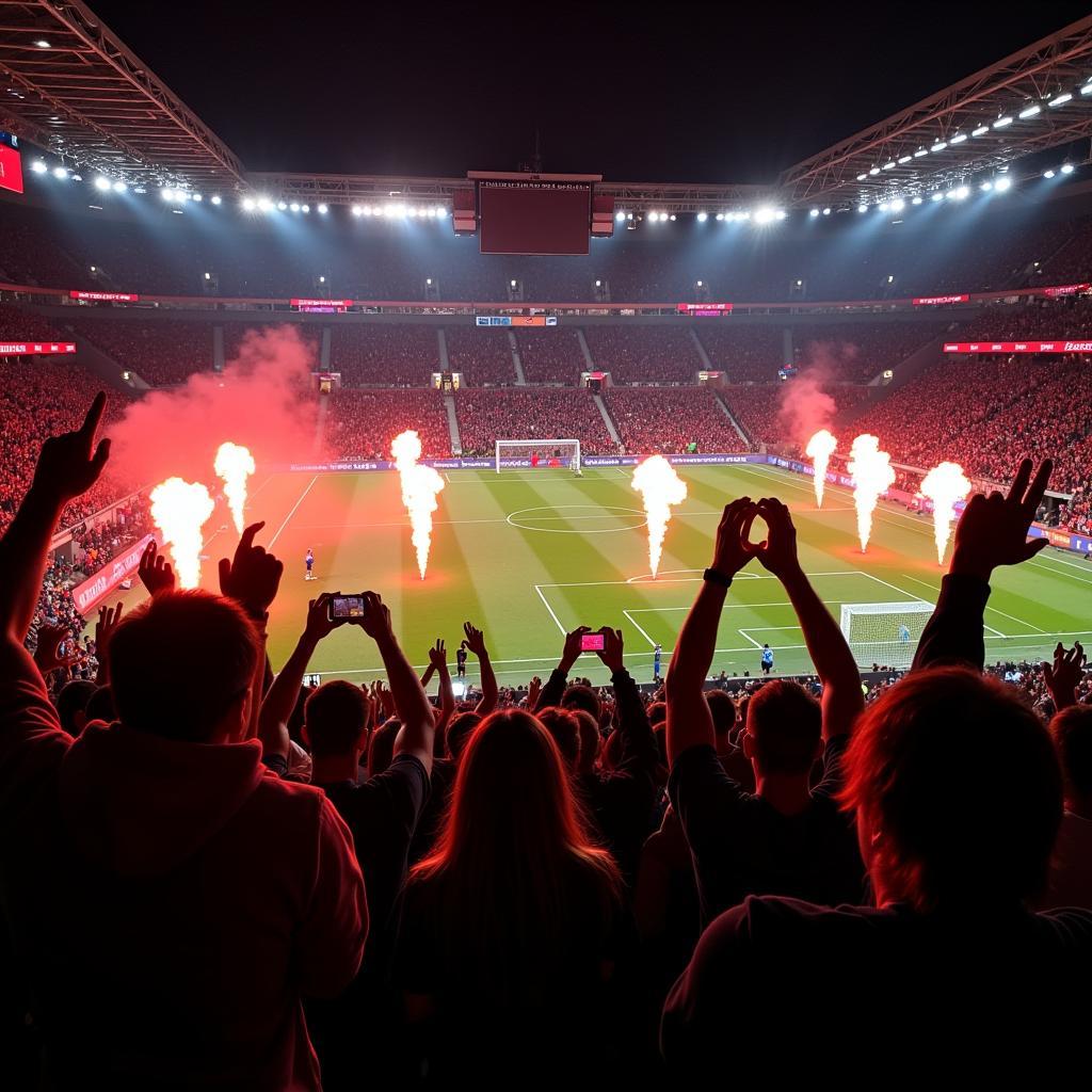 Spieltag-Atmosphäre in der BayArena