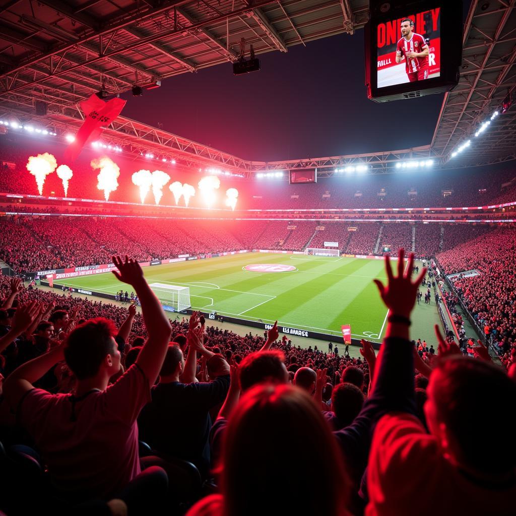 BayArena Stadion Atmosphäre