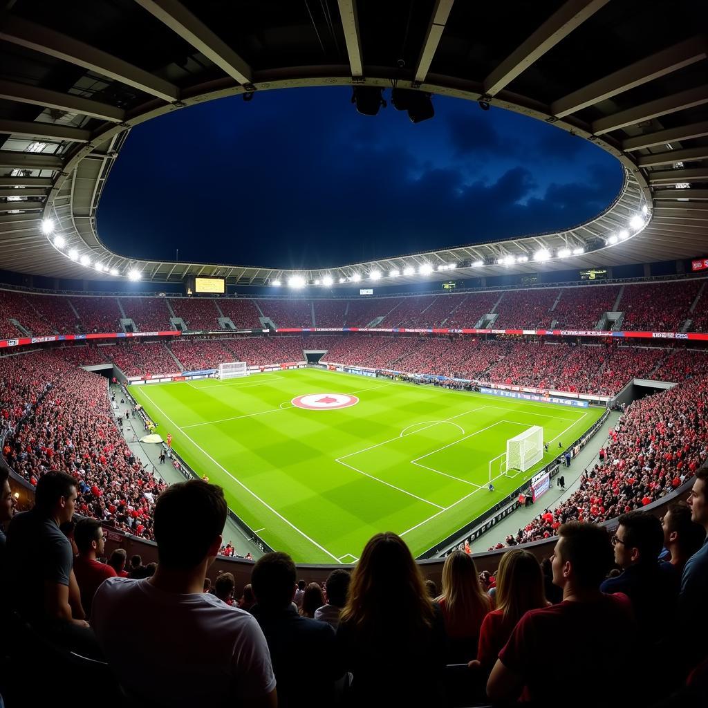 Die BayArena, Heimstadion von Bayer 04 Leverkusen