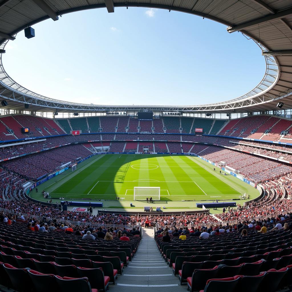 Die BayArena - Heimstadion von Bayer Leverkusen