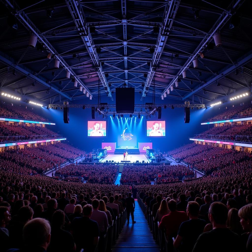 Die BayArena als Veranstaltungsort für Konzerte