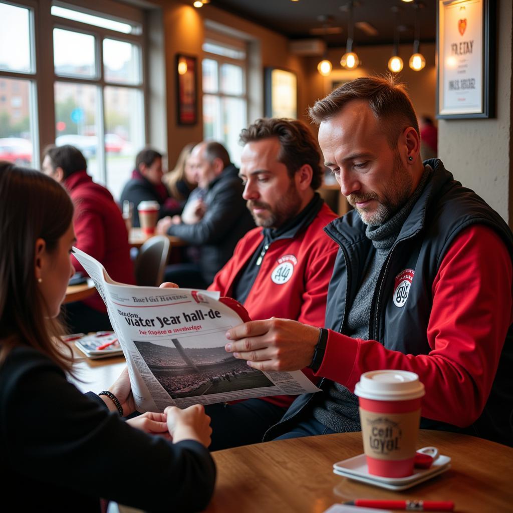 Bayer 04 Fans lesen den Stadtanzeiger Leverkusen