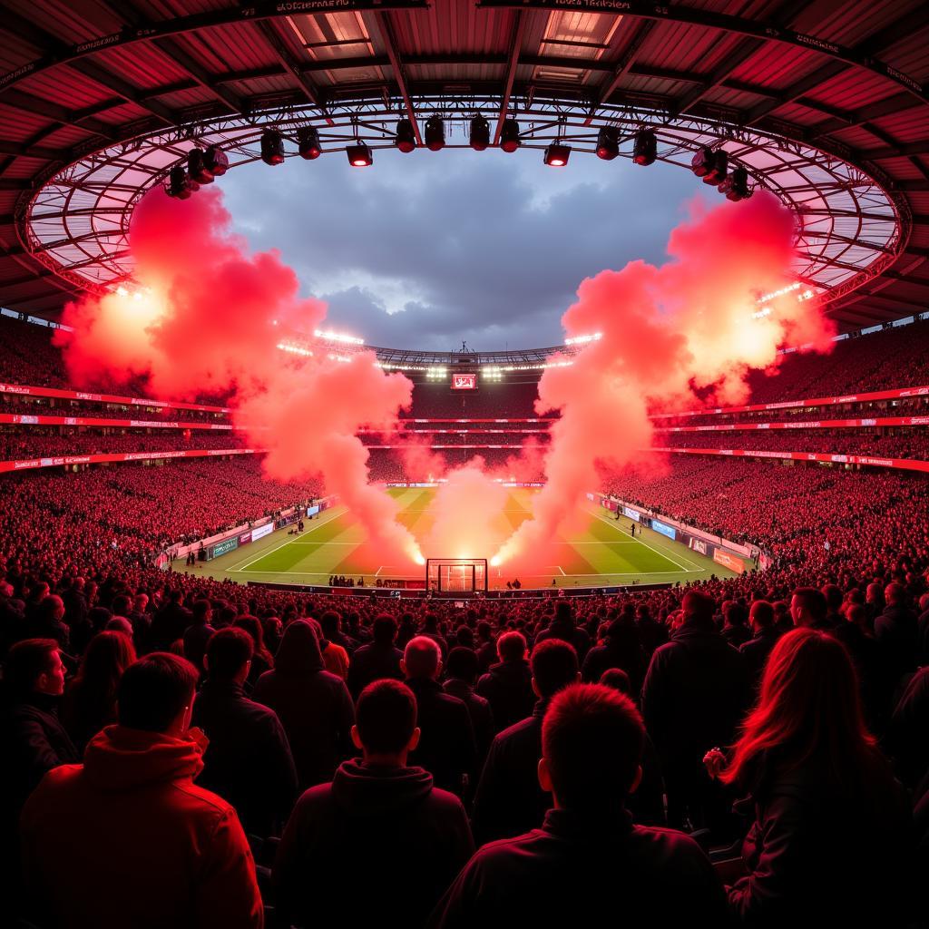 Bayer 04 Leverkusen Fans im Stadion