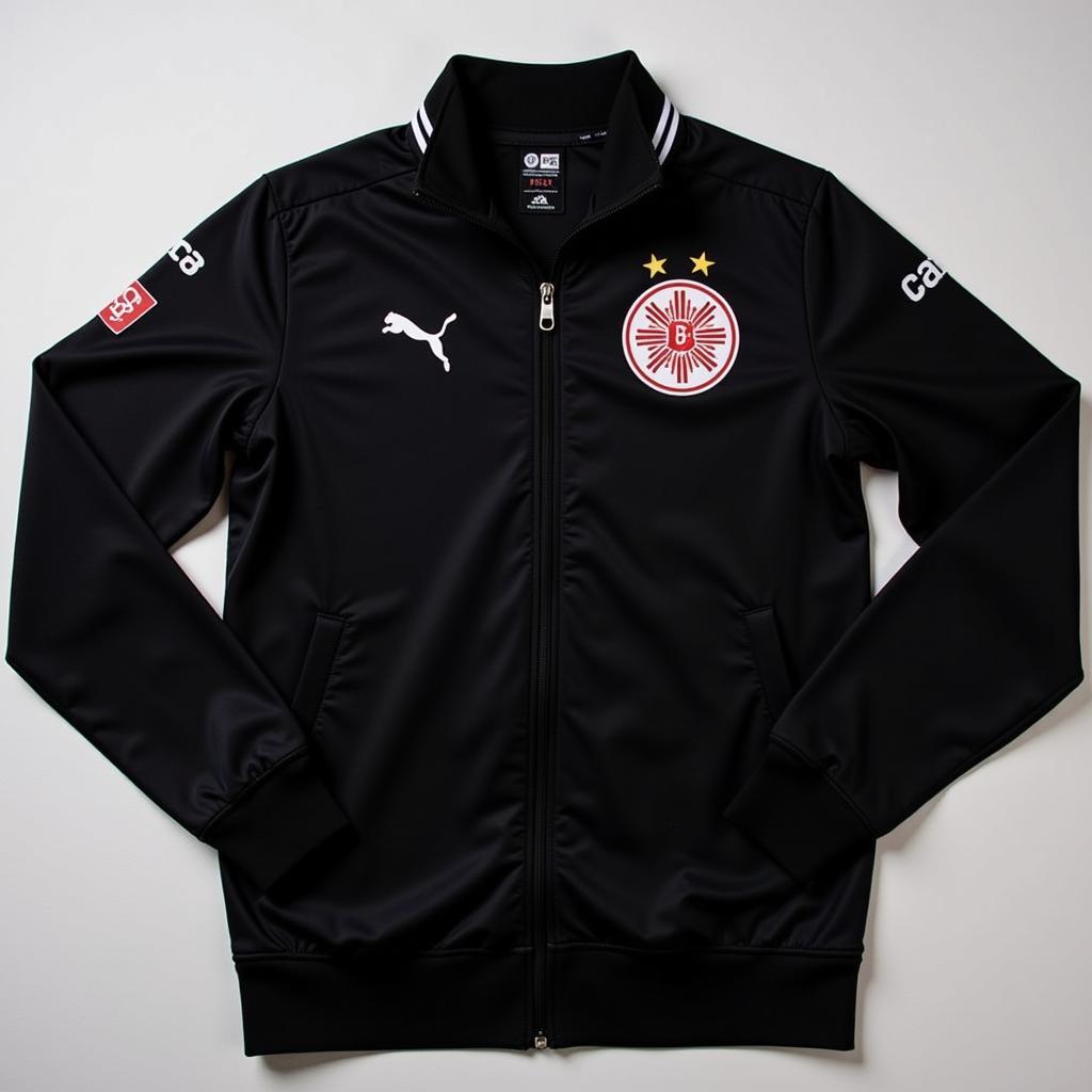 Bayer 04 Leverkusen Anthem Jacke in Schwarz - Offizielle Fanbekleidung