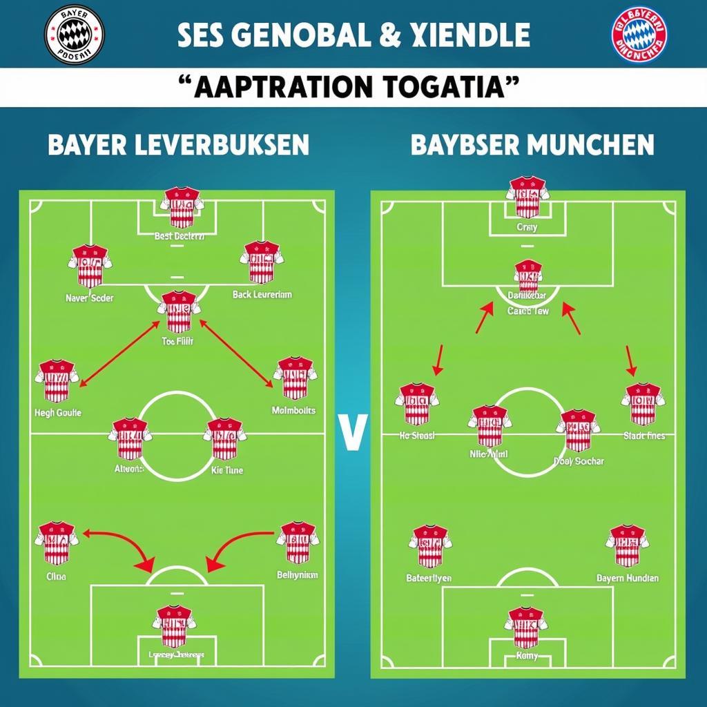 Bayer 04 Leverkusen und Bayern München: Taktische Aufstellungen