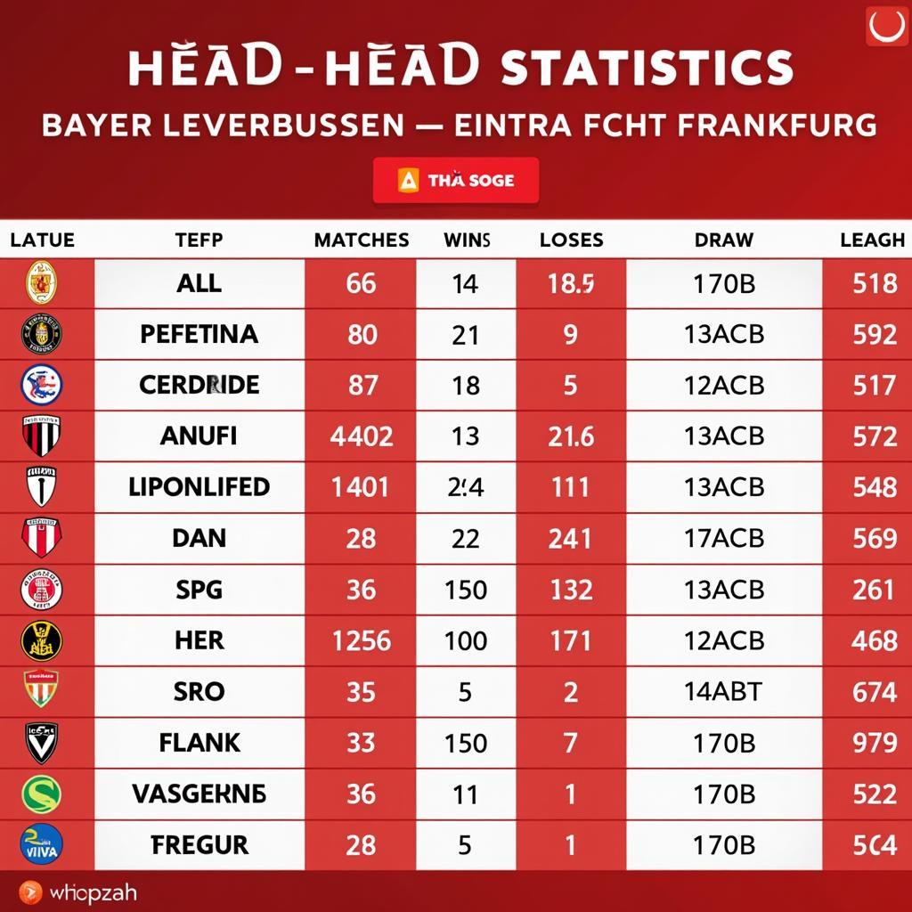 Bayer 04 Leverkusen vs. Eintracht Frankfurt Head-to-Head Statistik