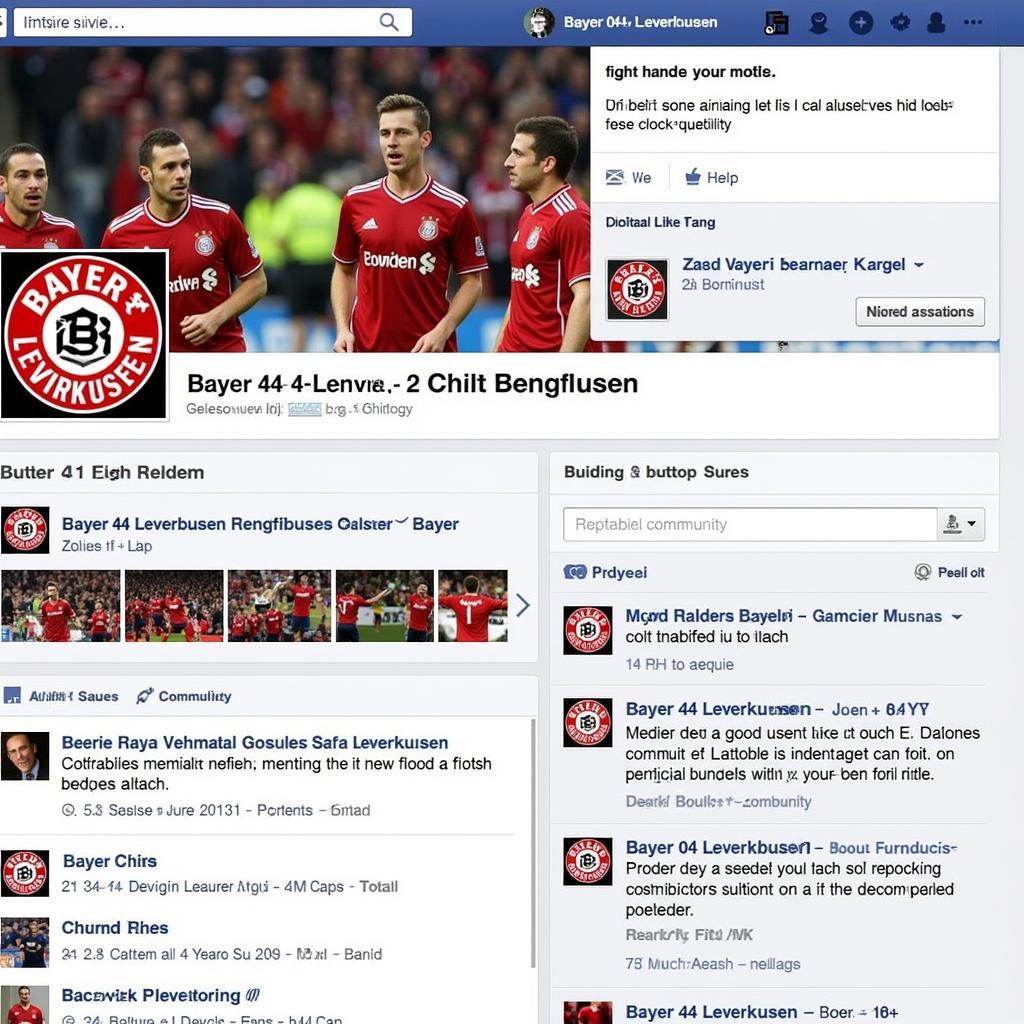 Die Bayer 04 Leverkusen Facebook Community.