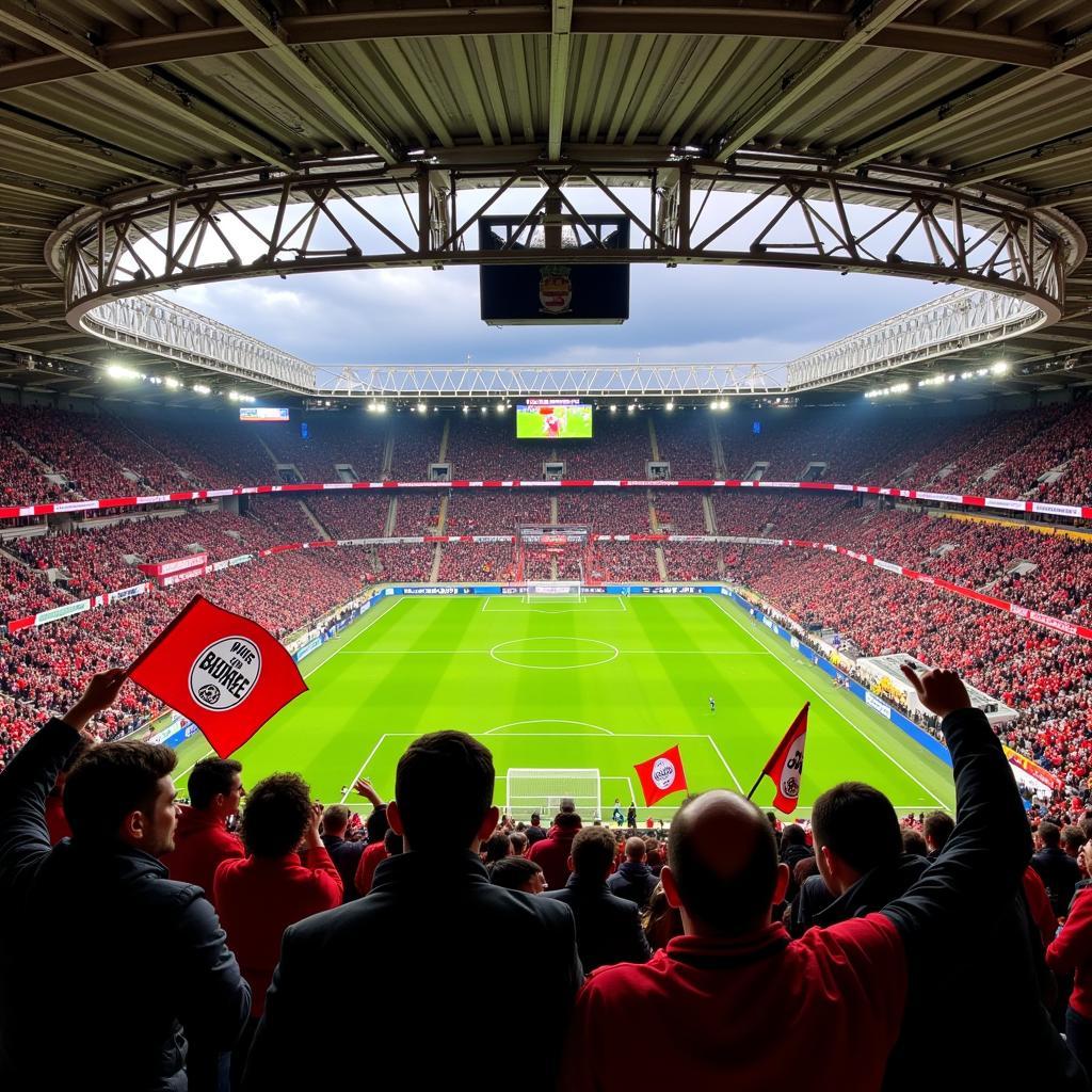 Bayer 04 Leverkusen Fans in der BayArena: Stimmung und Leidenschaft