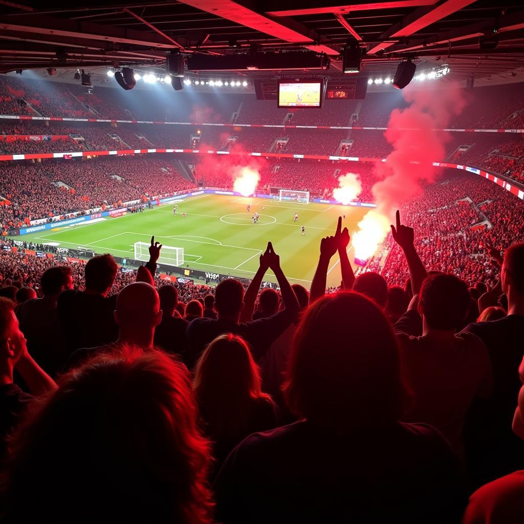 Bayer 04 Leverkusen Fans im Stadion