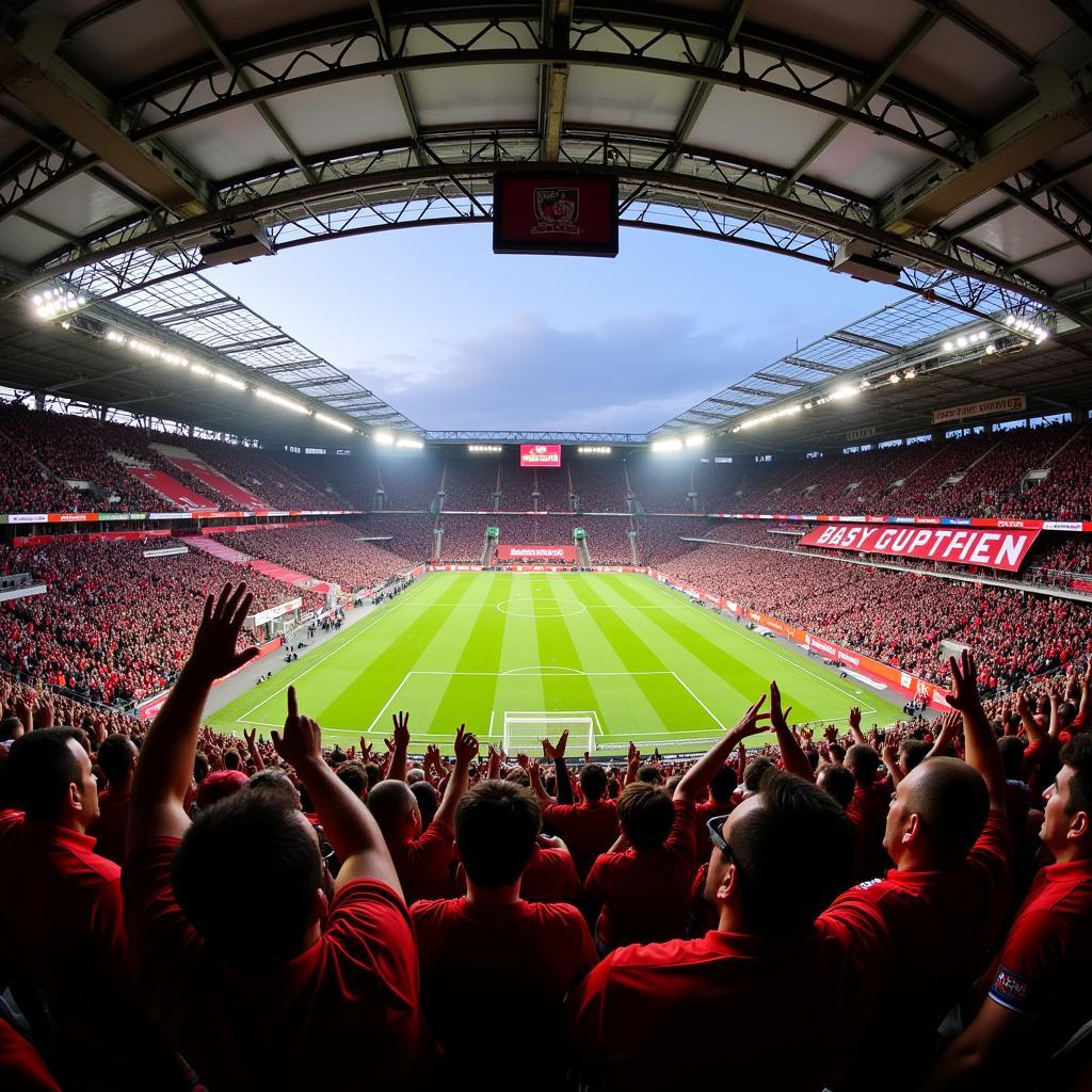 Bayer 04 Leverkusen Fans im Stadion