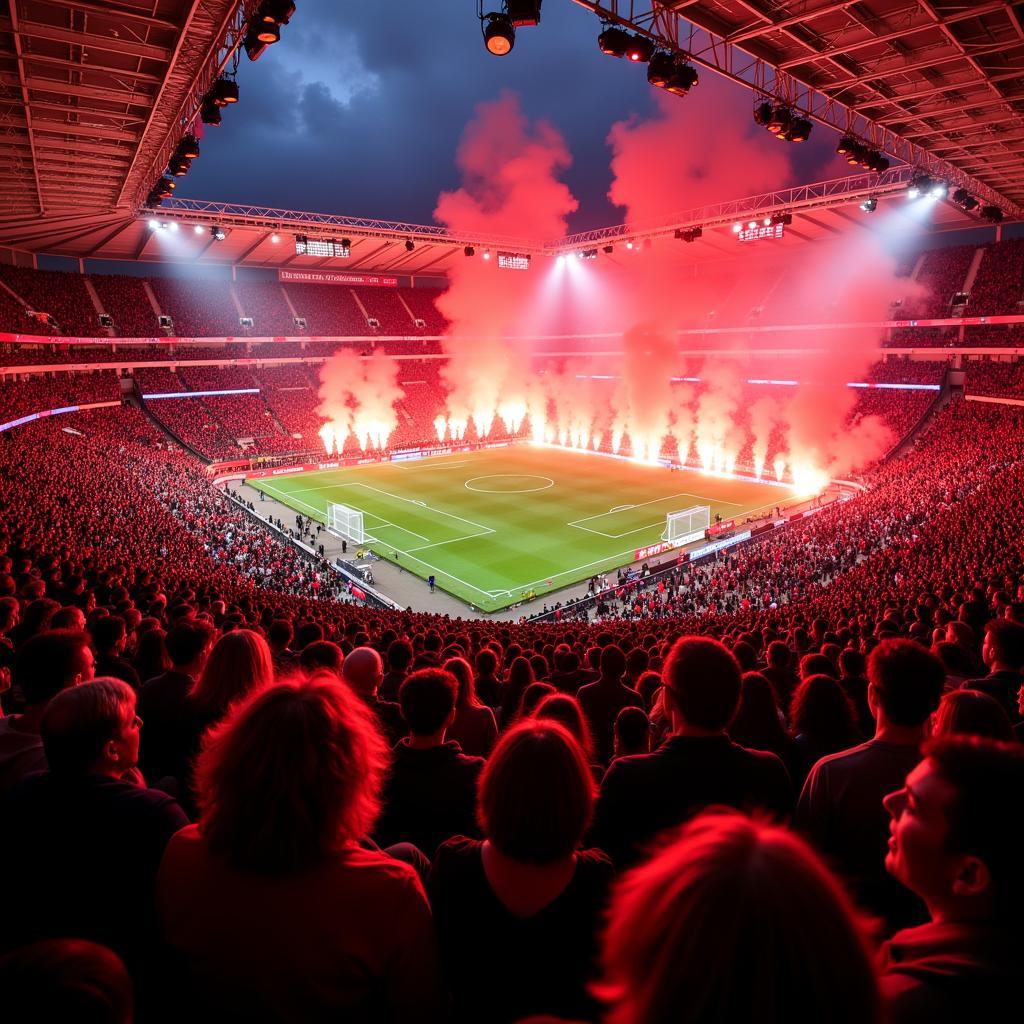 Bayer 04 Leverkusen Fans in der BayArena