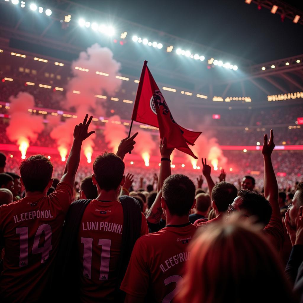 Bayer 04 Leverkusen Fans im Stadion