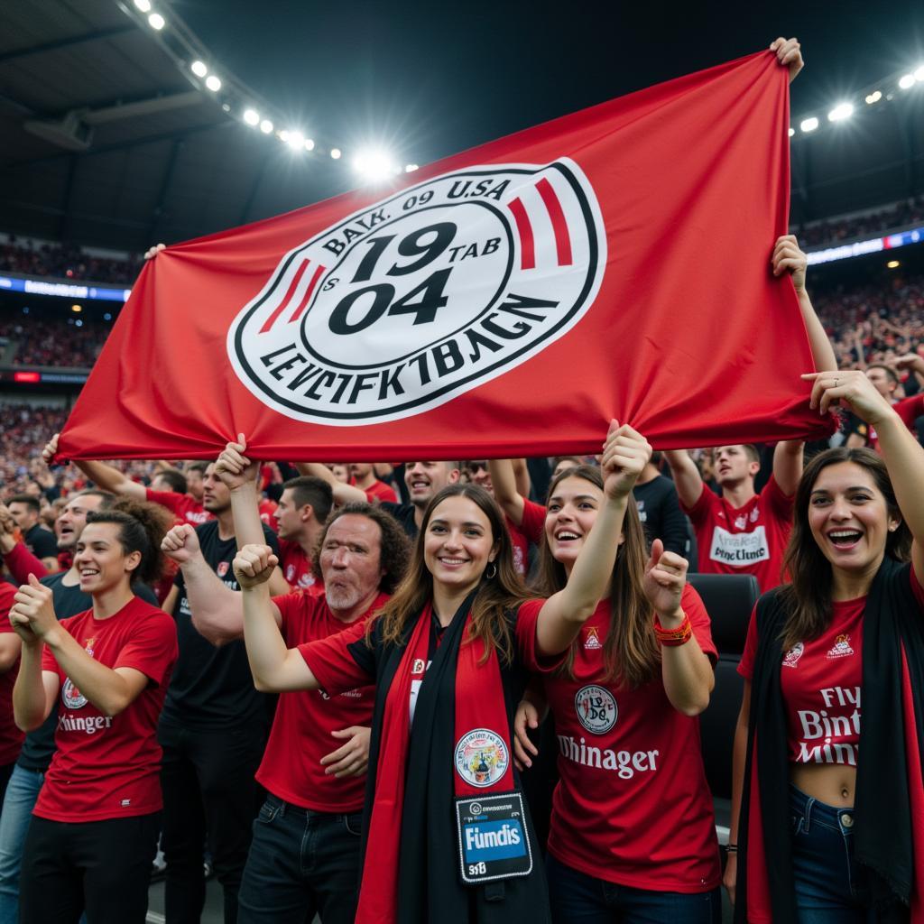 Bayer 04 Leverkusen Fans im Stadion