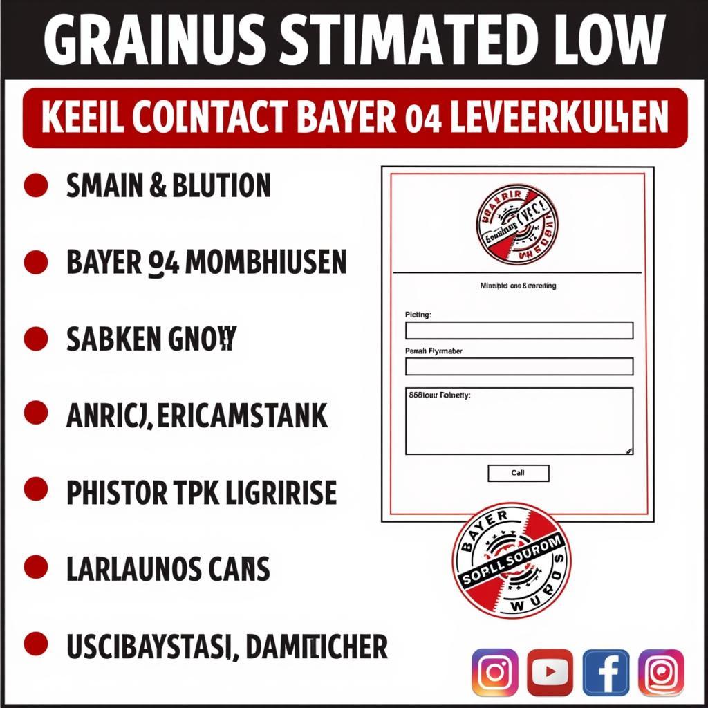 Bayer 04 Leverkusen Fußball GmbH Kontaktmöglichkeiten