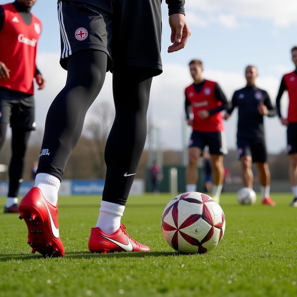 Bayer 04 Leverkusen Fußballschuhe im Training