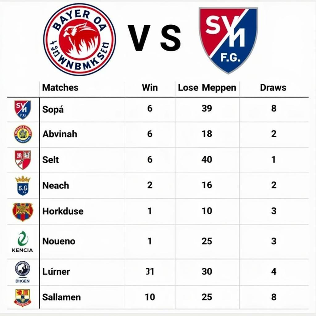 Kopf-an-Kopf-Vergleich zwischen Bayer 04 Leverkusen und SV Meppen