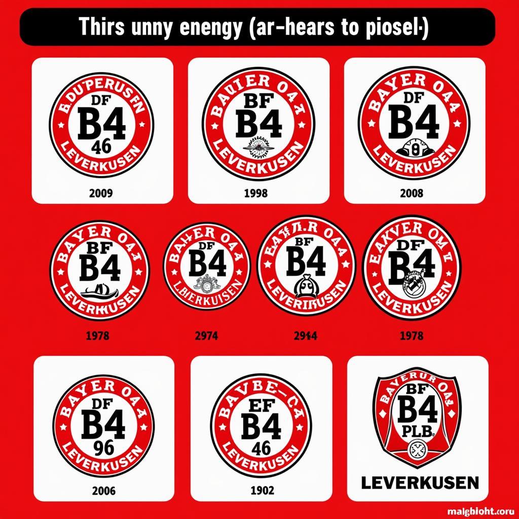 Entwicklung des Bayer 04 Leverkusen Logos