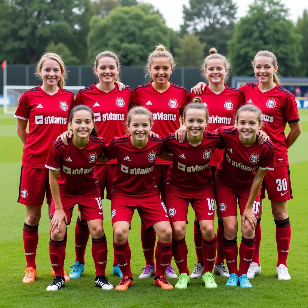 Bayer 04 Leverkusen Mädchen U13 Mannschaftsfoto