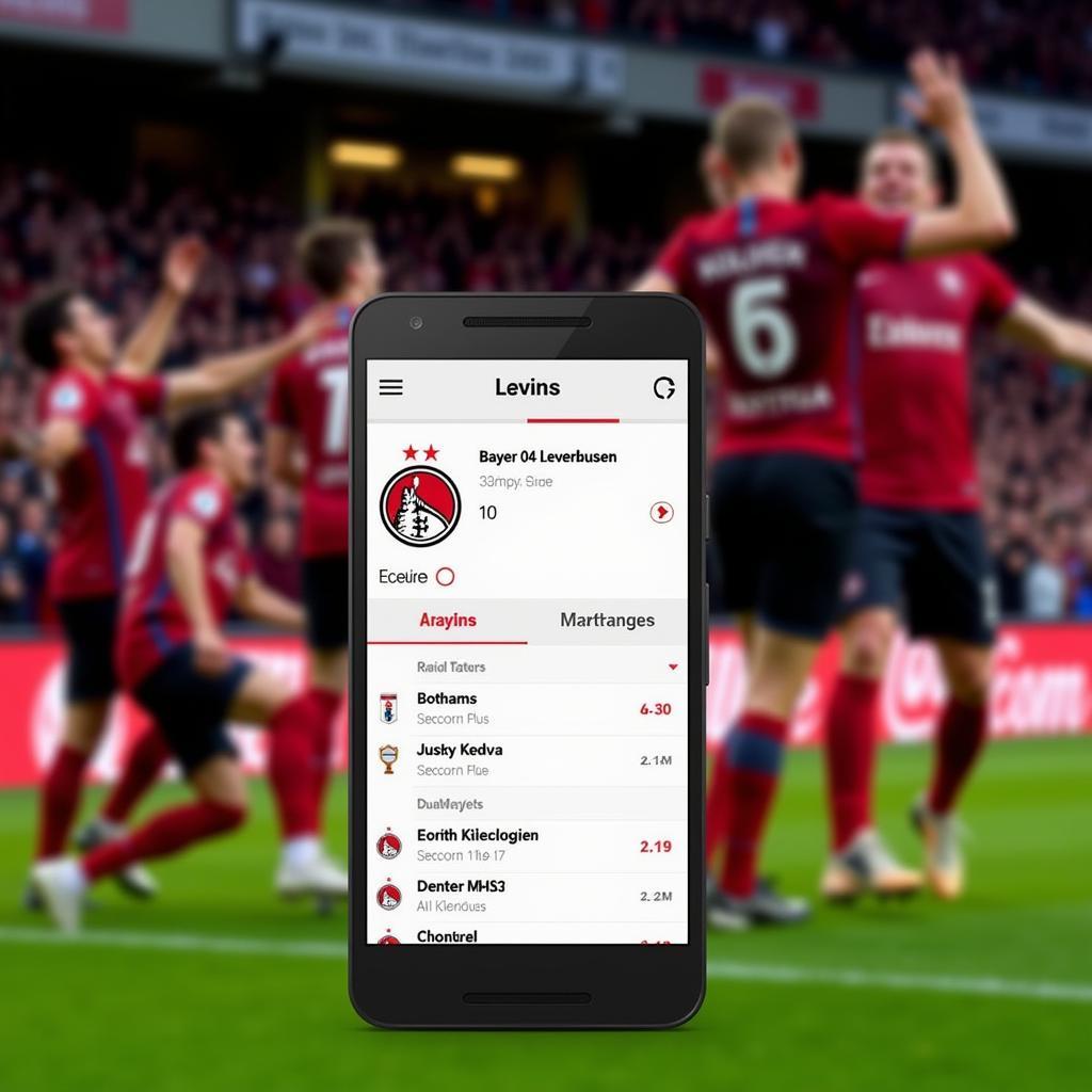 Bayer 04 Leverkusen Netradio auf dem Smartphone