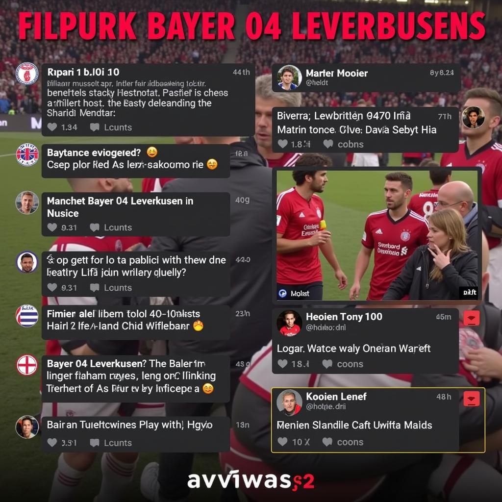 Bayer 04 Leverkusen Online Community: Fans interagieren auf Social Media.