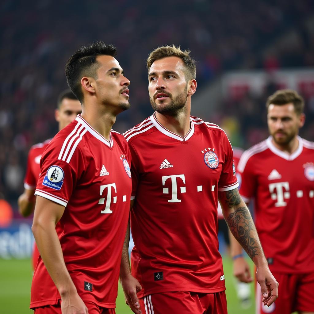 Bayer 04 Leverkusen Mannschaft 2019 - Ein Blick auf die Spieler auf dem Feld.