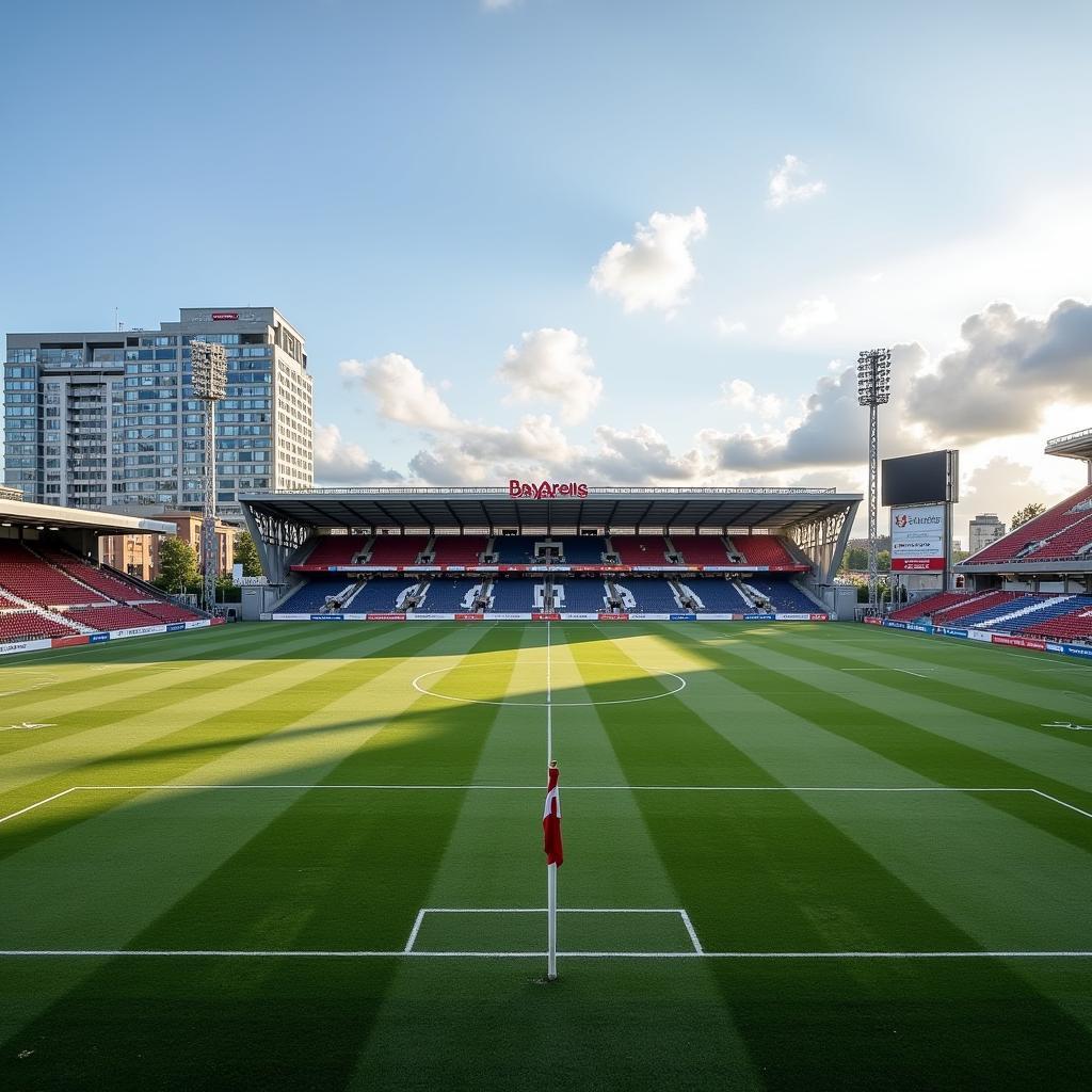 Bayer 04 Leverkusen Stadion und Leverdy GmbH Gebäude