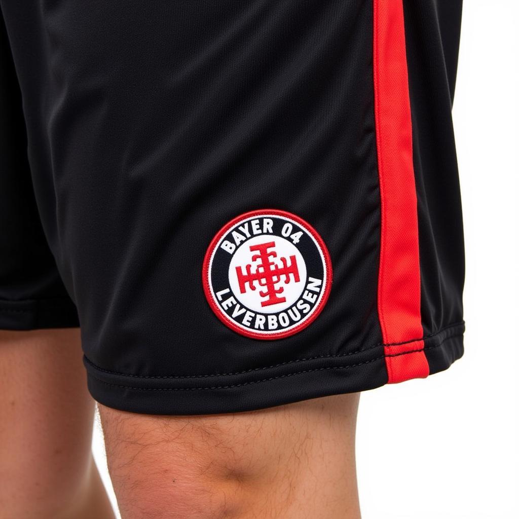 Detailansicht der Bayer 04 Leverkusen Torwartshorts Auswärts