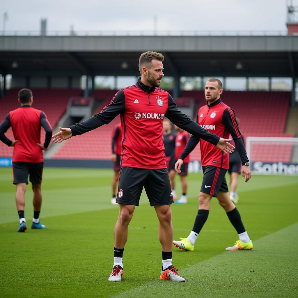 Bayer 04 Leverkusen Training vor dem SC Freiburg Spiel