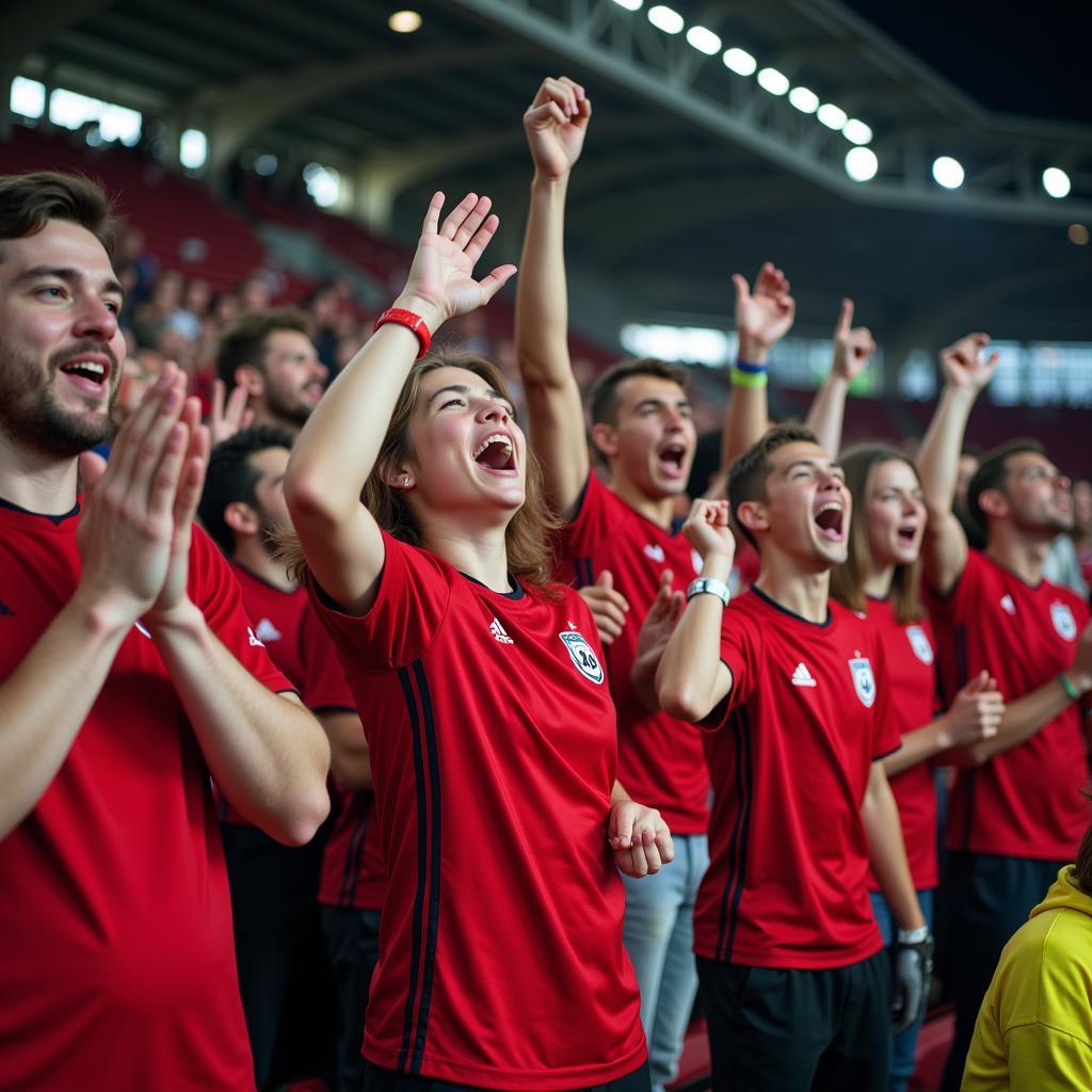 Bayer 04 Leverkusen U19 Fans im Stadion