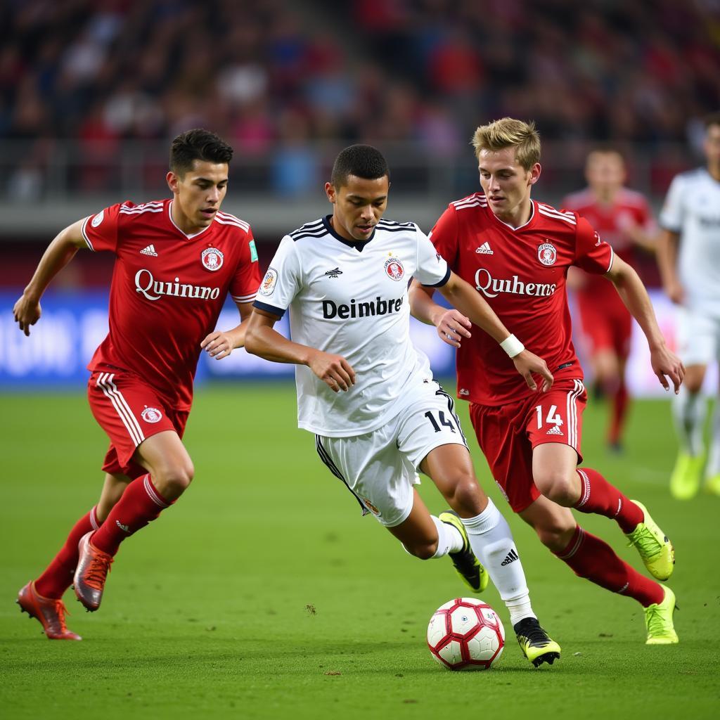 Bayer 04 Leverkusen U19 Kader in einer Spielszene