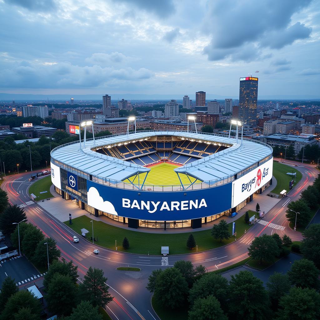 Bayer AG und das Leverkusener Fußballstadion