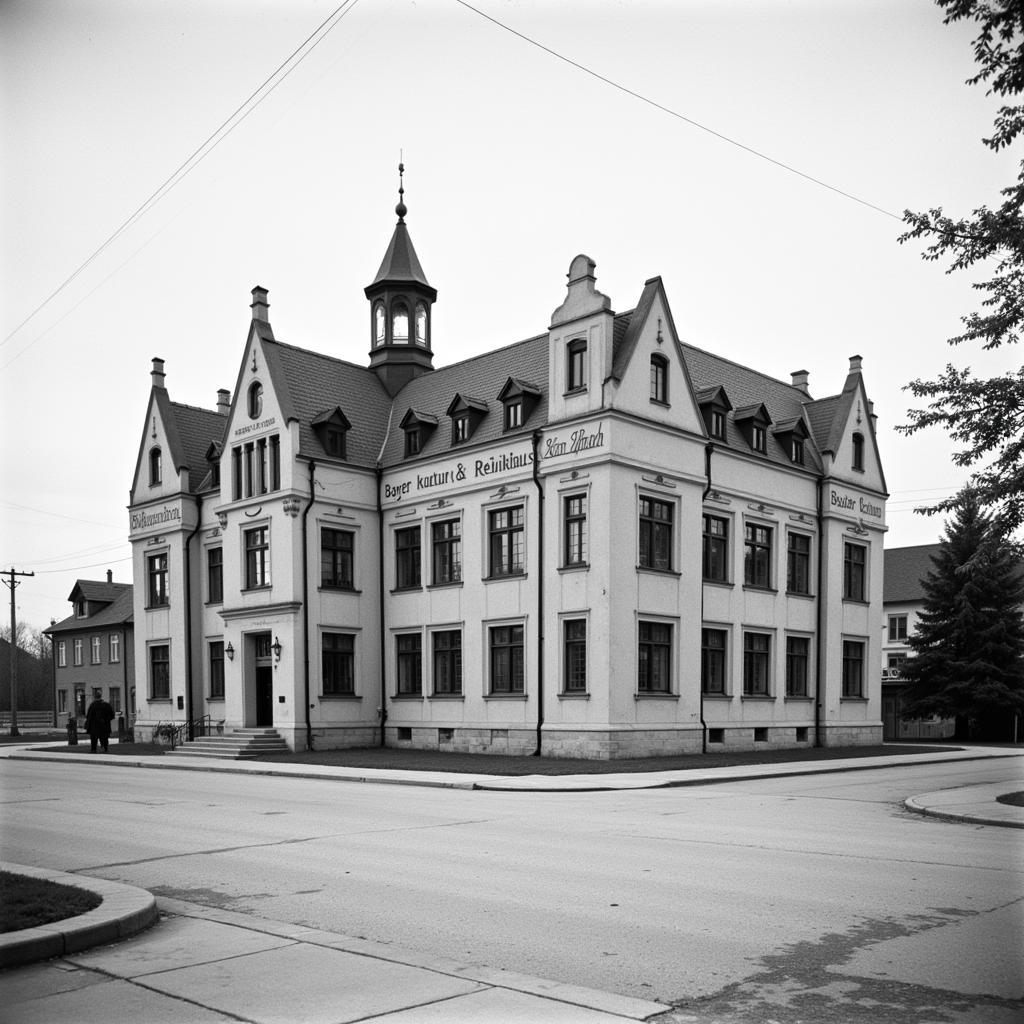 Historische Ansicht des Bayer Kultur & Erholungshaus Leverkusen