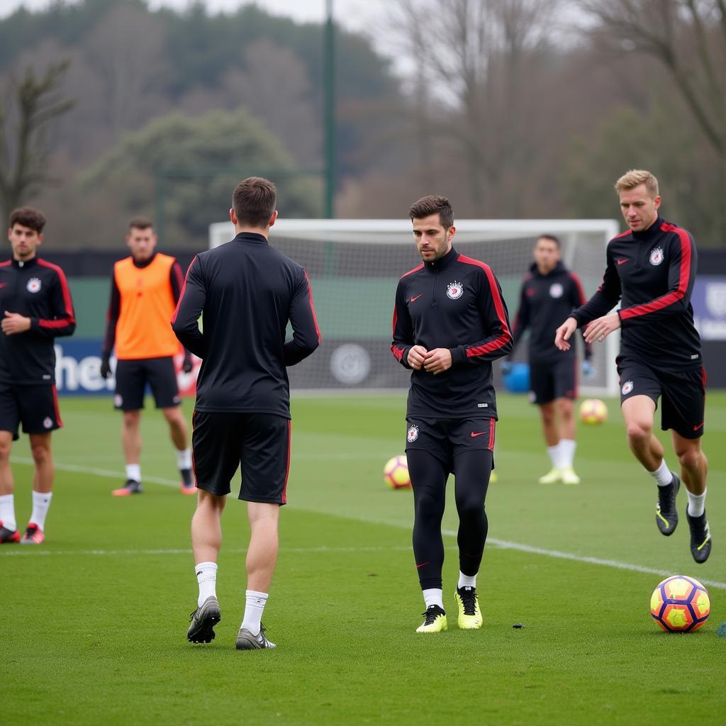 Bayer Leverkusen 2. Mannschaft Trainingseinheit