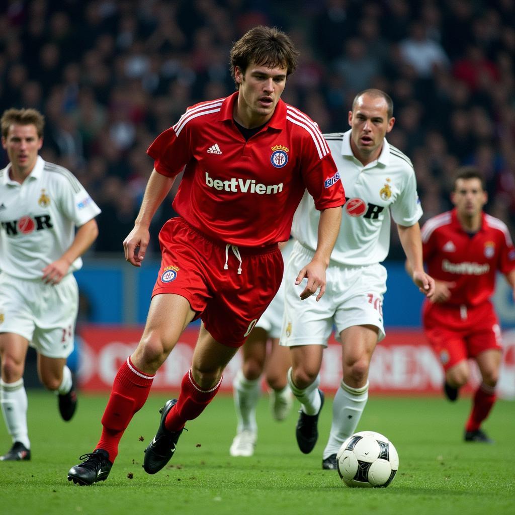 Bayer Leverkusen im Champions League Finale 2002 gegen Real Madrid