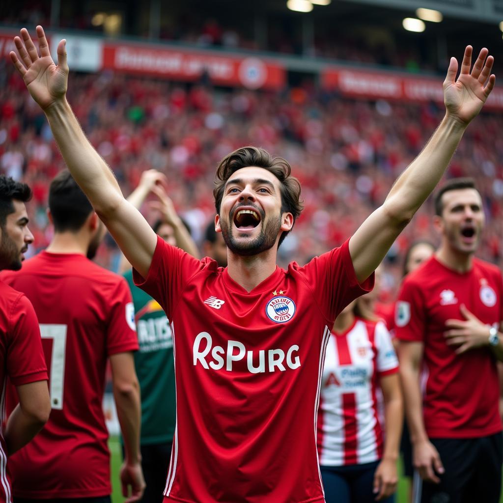 Fans im Bayer Leverkusen Aspirin Trikot: Ein Zeichen der Unterstützung und Verbundenheit.