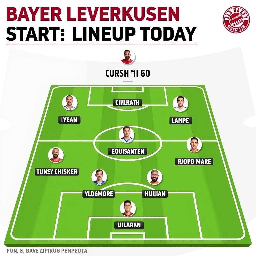 Die heutige Aufstellung von Bayer Leverkusen