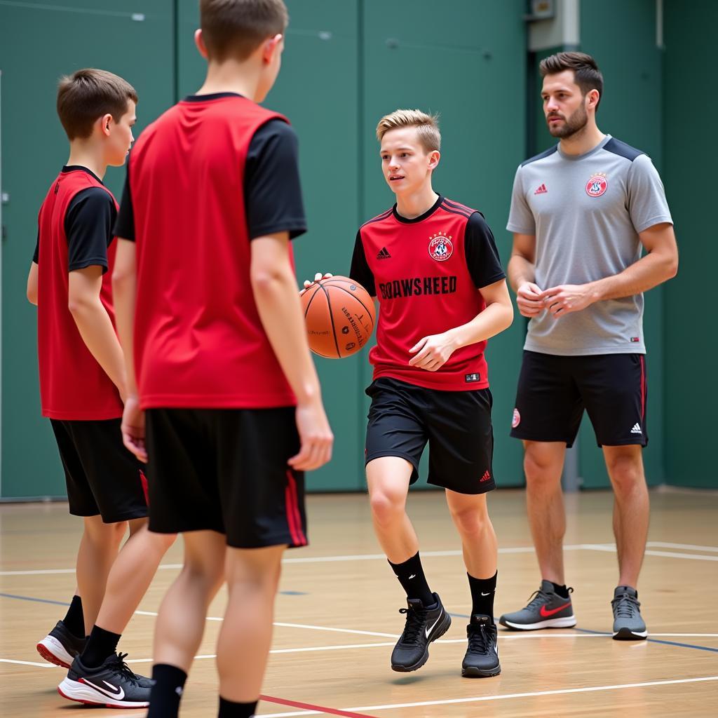 Bayer Leverkusen Basketball Jugend Training