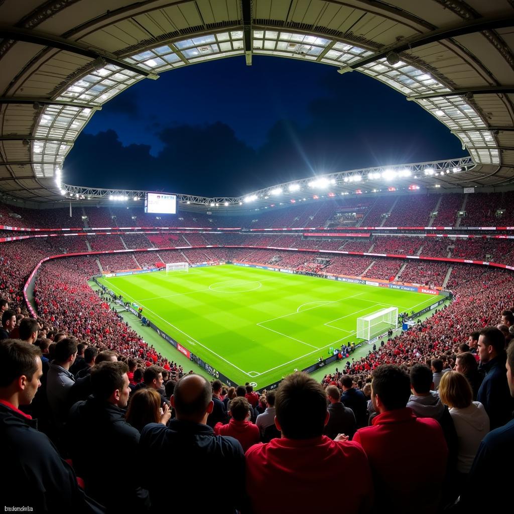 Bayer Leverkusen BayArena: Stadion Atmosphäre