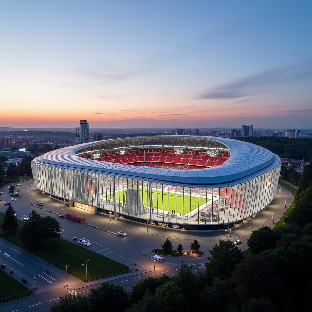 Bayer Leverkusen BayArena in Wiesdorf