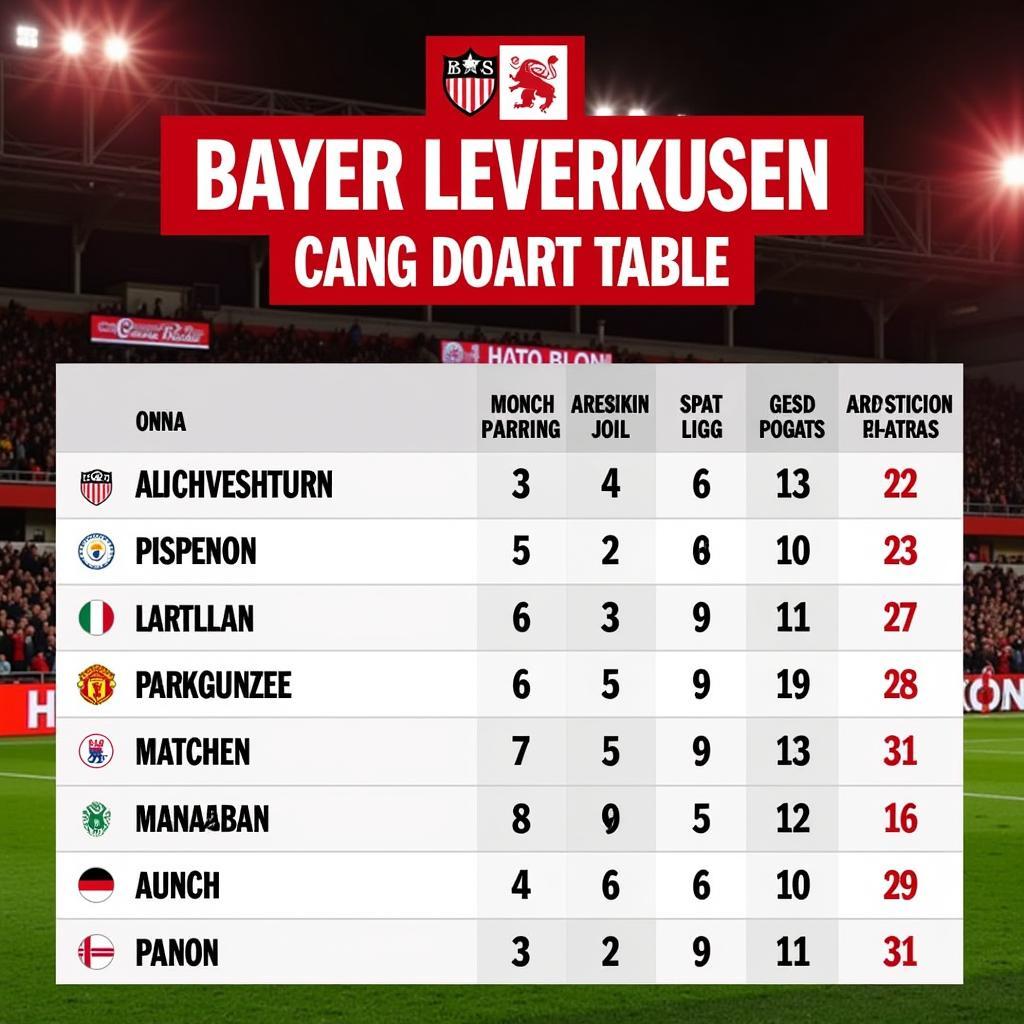 Bayer Leverkusen Bundesliga Tabelle