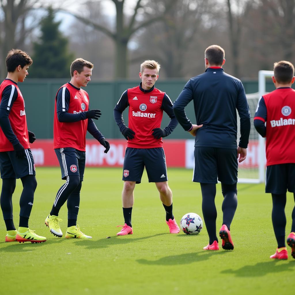 Bayer Leverkusen D-Junioren beim Training