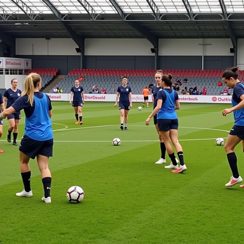 Bayer Leverkusen Damen 2 Trainingseinheit