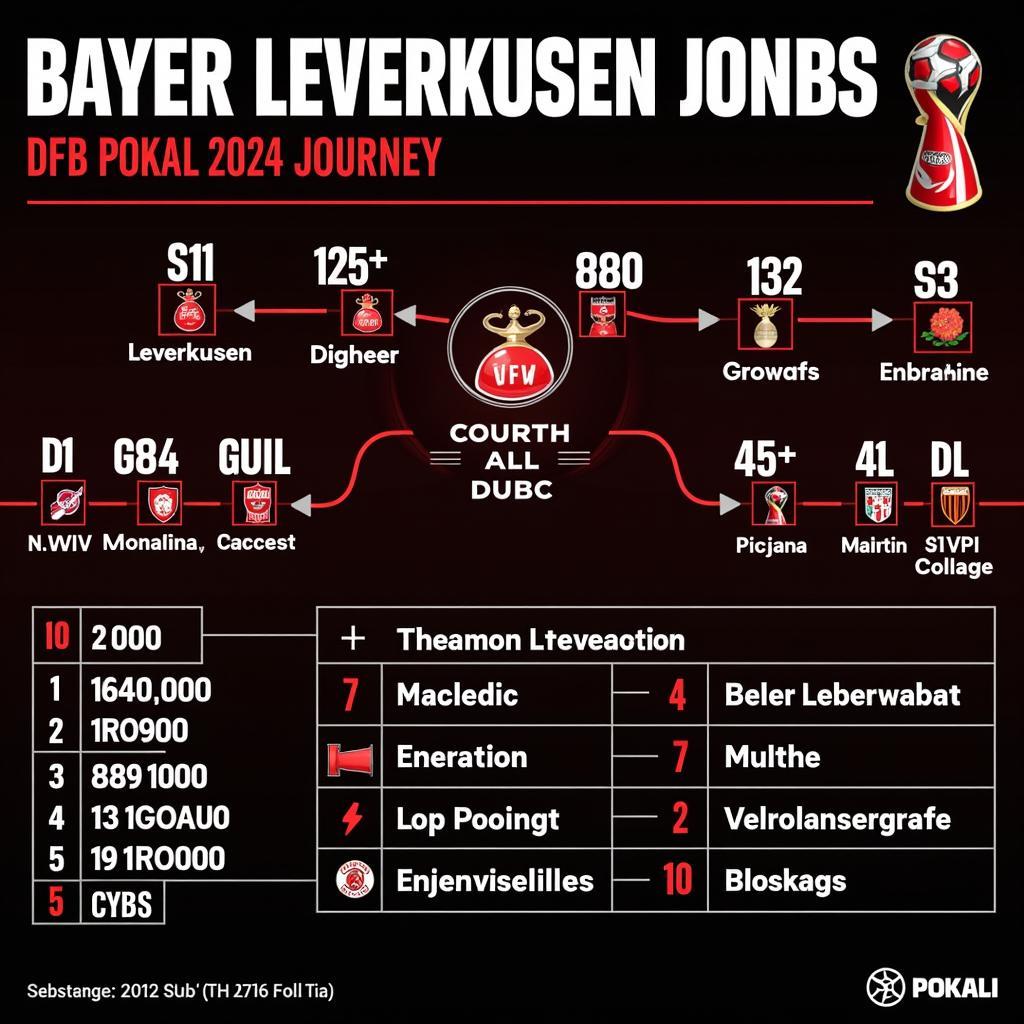 Bayer Leverkusen DFB-Pokal Spielplan 2024